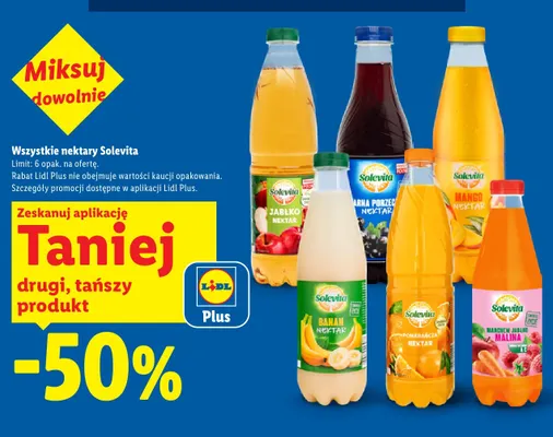 Nektar z czarnej porzeczki Solevita promocja w Lidl