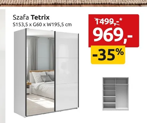 Szafa Tetrix promocja w Black Red White