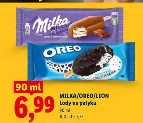 Lody na patyku promocja w Lidl