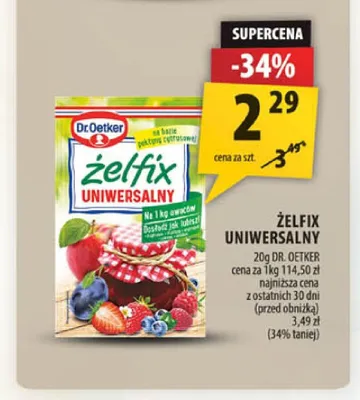 Żelfix uniwersalny Dr. Oetker promocja w Arhelan