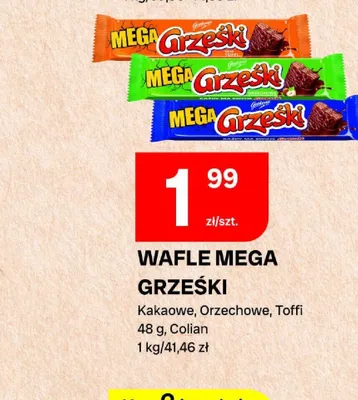 Wafel Mega Grześki Toffi promocja w Chorten