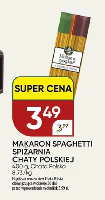 Makaron spaghetti Spiżarnia Chaty Polskiej promocja w Chata Polska