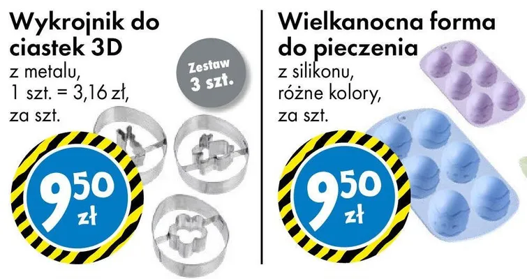 Wykrojnik do ciastek 3D promocja w Tedi