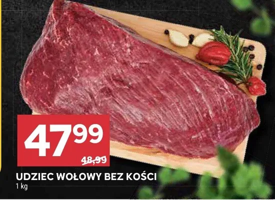 Udziec wołowy bez kości promocja w Stokrotka
