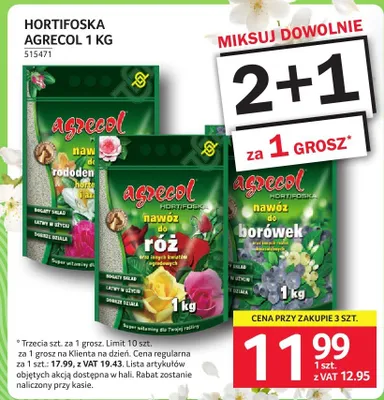 Hortifoska AGRECOL nawóz do róż oraz innych kwiatów ogrodowych promocja w Selgros