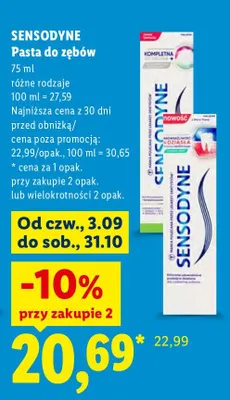 Pasta do zębów Sensodyne promocja w Lidl