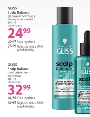 Szampon do włosów Gliss Scalp Balance głęboko oczyszczający promocja w Hebe