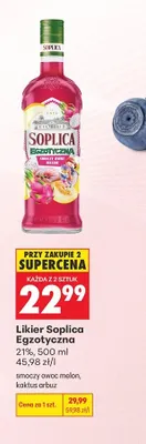 Likier Soplica Egzotyczna kaktus arbuz 21% promocja w Biedronka