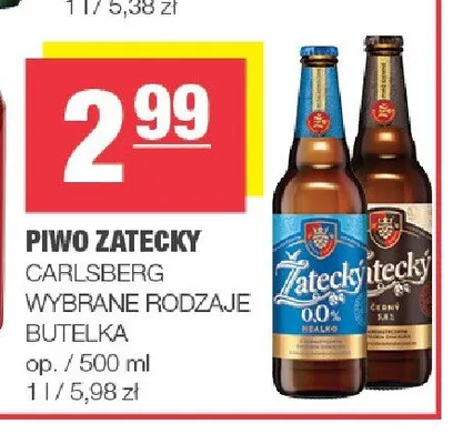 Piwo Zatecky Cerny promocja w SPAR