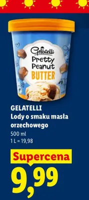Lody o smaku masła orzechowego Gelatelli promocja w Lidl