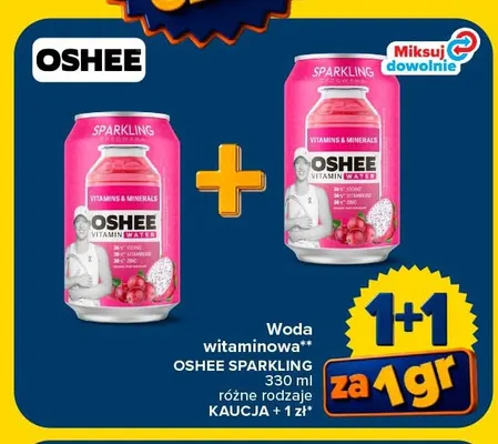 Woda witaminowa Oshee Sparkling promocja w Carrefour Market