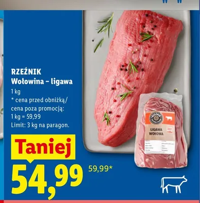 Wołowina - ligawa Rzeźnik promocja w Lidl