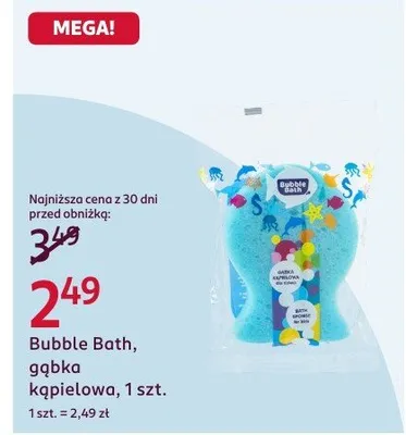 Gąbka kąpielowa promocja w Rossmann