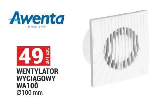 Wentylator wyciągowy WA100 promocja w Merkury Market