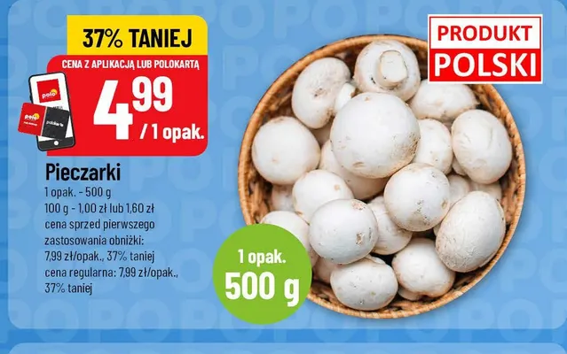 Pieczarki promocja w POLOmarket