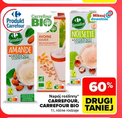 Napój migdałowy Carrefour Sensation promocja w Carrefour Market