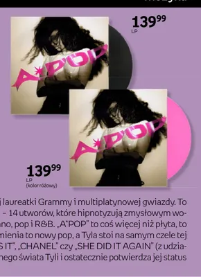 Płyta winylowa Tyla A*POP LP kolor różowy promocja w Empik