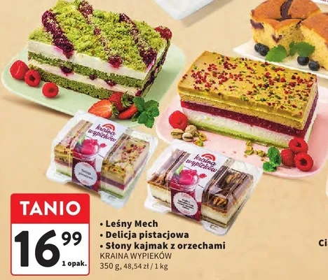 Ciasto Leśny Mech Kraina Wypieków promocja w Intermarche