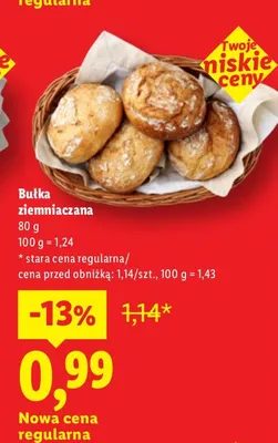 Bułka ziemniaczana promocja w Lidl