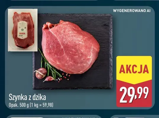 Szynka z dzika promocja w Aldi