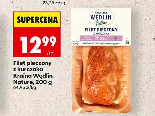 Filet pieczony z kurczaka Kraina Wędlin Nature promocja w Biedronka