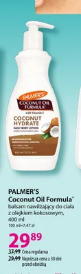 Balsam nawilżający do ciała Palmer's Coconut Oil Formula z olejkiem kokosowym promocja w Hebe