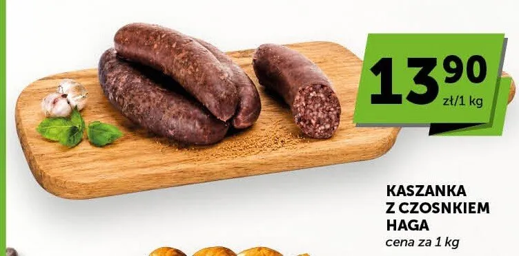 Kaszanka z czosnkiem Haga promocja w Groszek