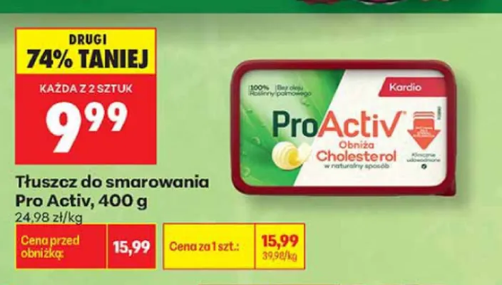do smarowania ProActiv Kardio promocja w Biedronka