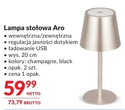 Lampa stołowa Aro promocja w Makro