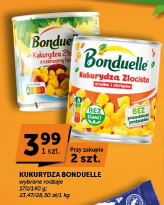 Kukurydza Bonduelle Złocista promocja w Groszek