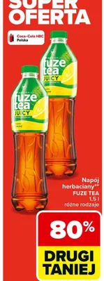 Napój herbaciany Fuze Tea 1.5l różne rodzaje promocja w Carrefour