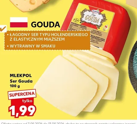 Ser Gouda Mlekpol promocja w Kaufland