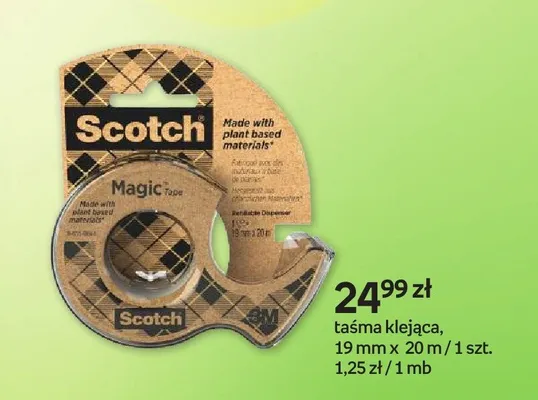 Taśma klejąca Magic Tape Scotch 19mm x 20m promocja w Empik