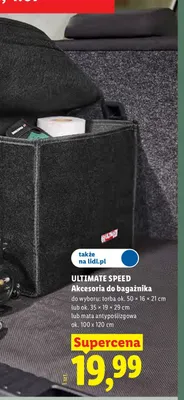 Akcesoria do bagażnika Ultimate Speed mata antypoślizgowa 100x120 cm promocja w Lidl