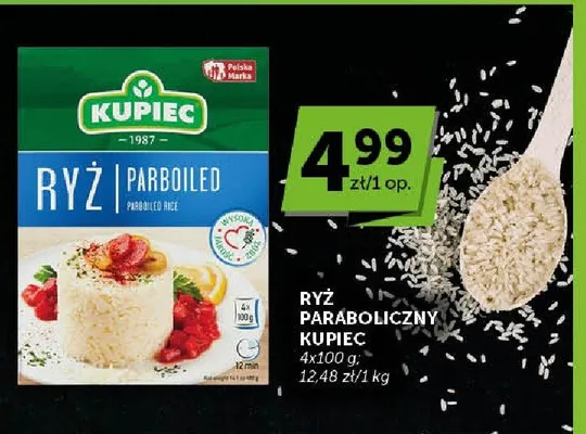 Ryż paraboliczny Kupiec 4-pak 100g promocja w ABC