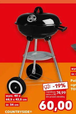 Grill węglowy Countryside Let's BBQ Kansas promocja w Kaufland