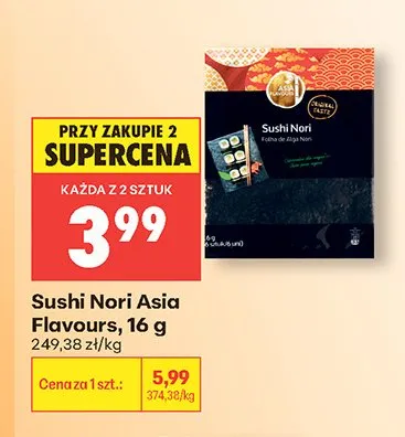 Sushi Nori Asia Flavours promocja w Biedronka