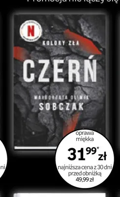 Książka Kolory Zła Czerń Małgorzata Oliwia Sobczak oprawa miękka promocja w Empik