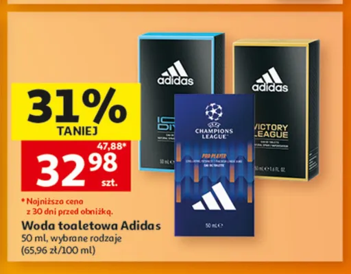 Woda toaletowa Adidas Victory League promocja w Auchan