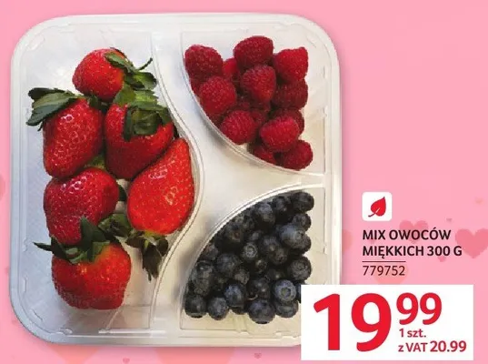 Mix owoców miękkich 300 g promocja w Selgros