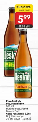 Piwo Pinta Beskidy Pils promocja w Market Point