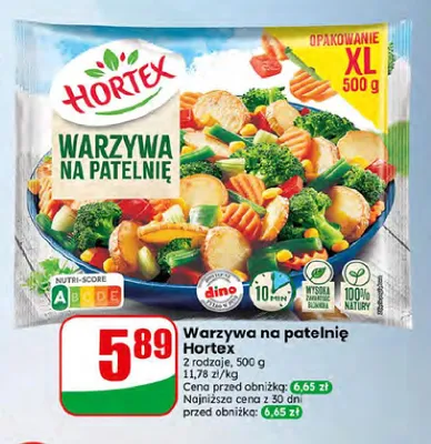 Warzywa na patelnię Hortex promocja w Dino