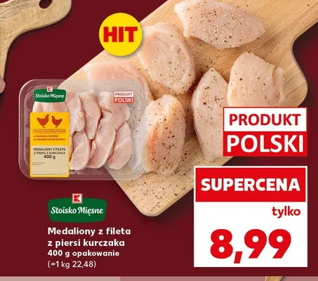 Medaliony z fileta z piersi kurczaka Stoisko Mięsne promocja w Kaufland