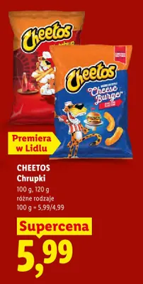 Chrupki Cheetos Cheese Burger promocja w Lidl