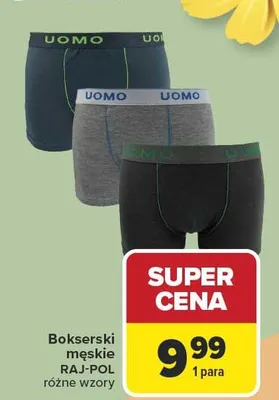 Bokserki męskie różne wzory 1 para promocja w Carrefour