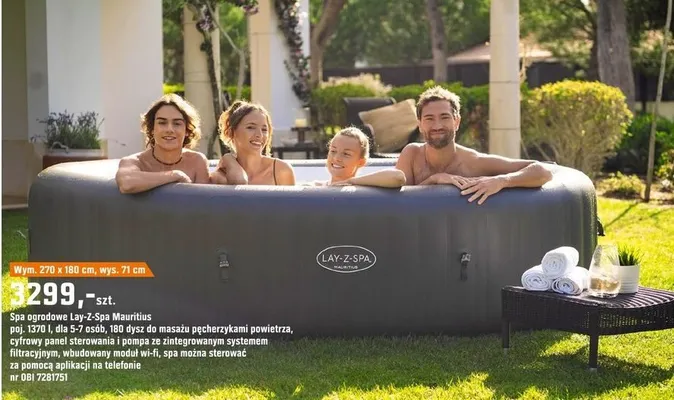 Spa ogrodowe Mauritius promocja w OBI