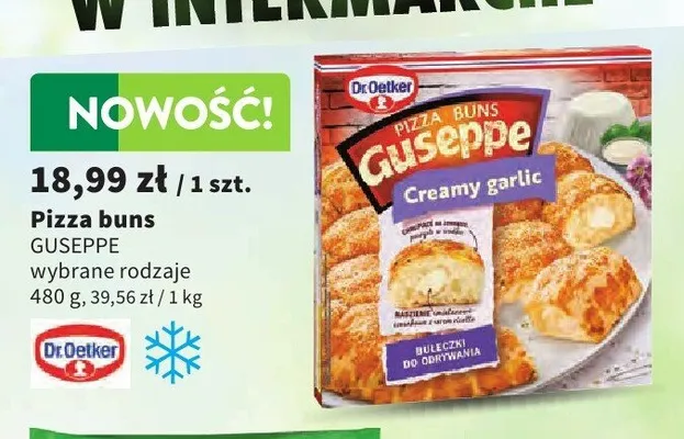 Pizza buns Dr. Oetker Guseppe Creamy garlic promocja w Intermarche