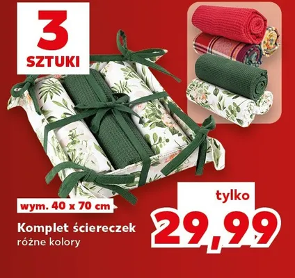 Komplet ściereczek 40x70 cm promocja w Kaufland
