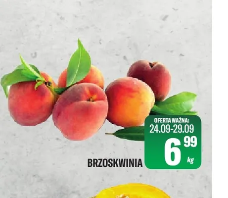 Brzoskwinie promocja w Tomi Markt