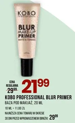 Baza pod makijaż KOBO Professional Blur Primer promocja w Drogerie Natura